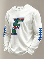 Men'S Football Printed Waffle T-Shirt