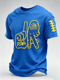 Men's Football Game Print Casual Tee