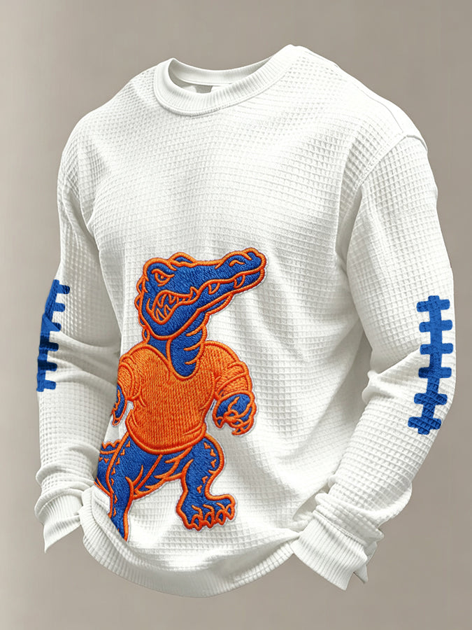 Men's Football Print Waffle T-shirt