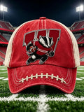 Neutral Football Fan Printed Duckbill Cap