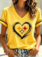 Women'S Football Printed Casual T-Shirt