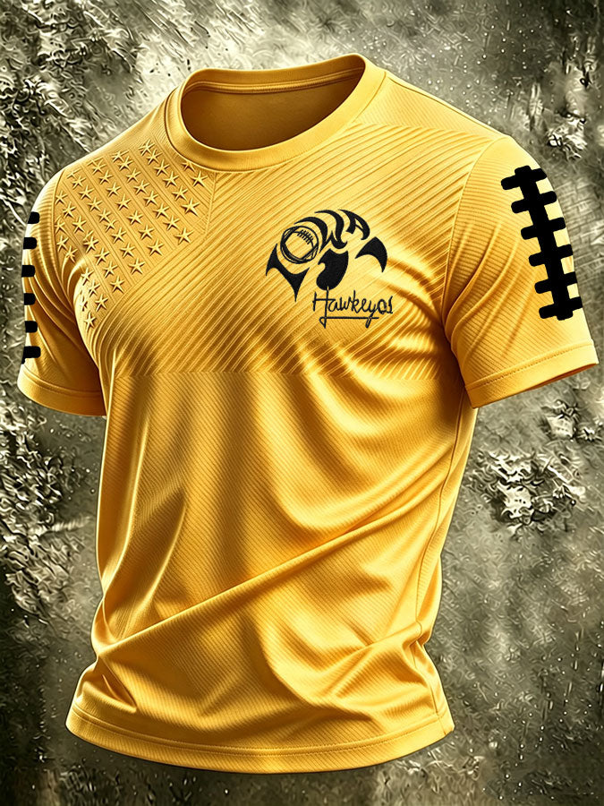 Men's Football Printed Short-Sleeve T-Shirt