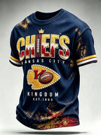 Men'S Football Fan Waffle T-Shirt