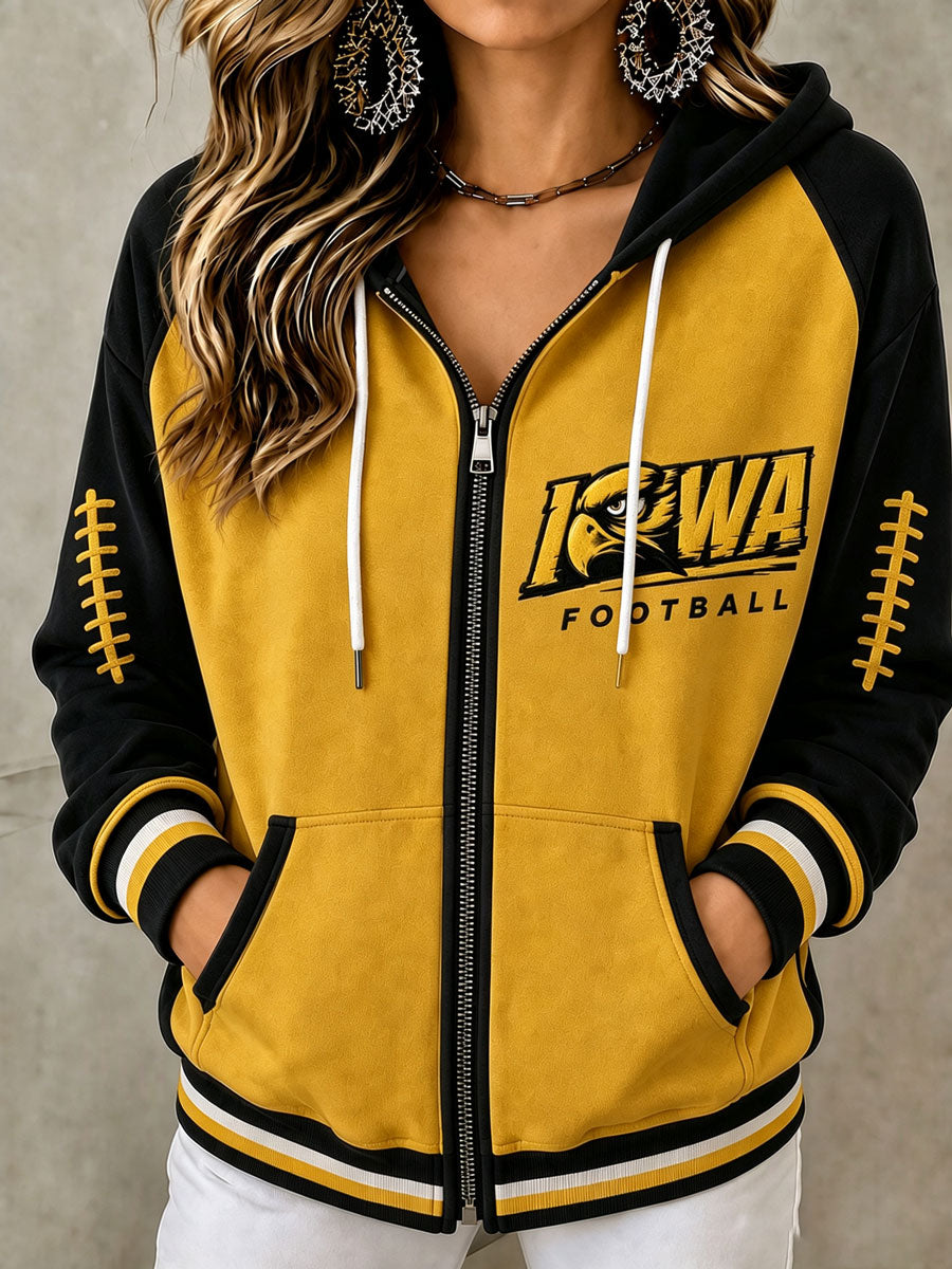 Women's Football Fan Memorial Print Hoodie