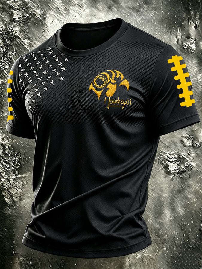 Men's Football Printed Short-Sleeve T-Shirt