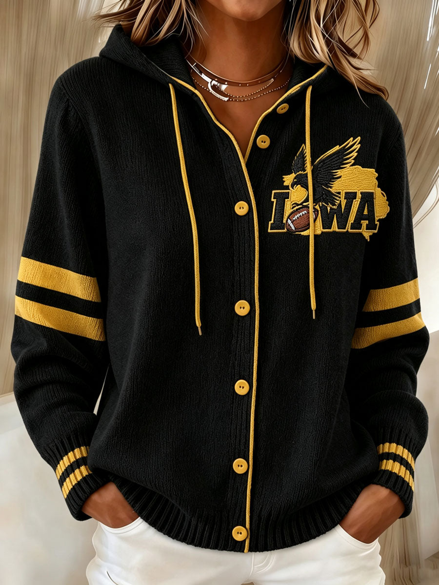 Ladies' Football Fan Casual Knit Sweater