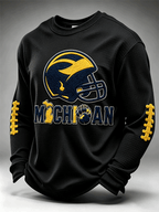 Men'S Football Enthusiast Sports Waffle Top