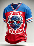 Men'S Football Match V-Neck Top
