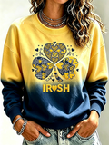 Women'S Retro Rugby Round Neck Sports Shirt
