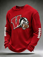 Men'S Football Printed Waffle T-Shirt