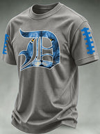 Men'S Football Print Waffle T-Shirt