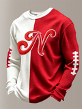 Men'S Football Printed Waffle T-Shirt