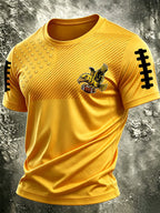 Men's Football Printed Short Sleeve T-shirt