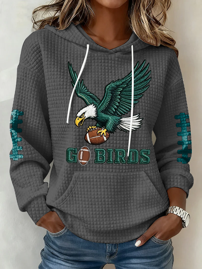 Women's Football Print Sweatshirt