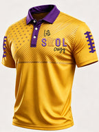 Men'S Football Printed Polo Shirt