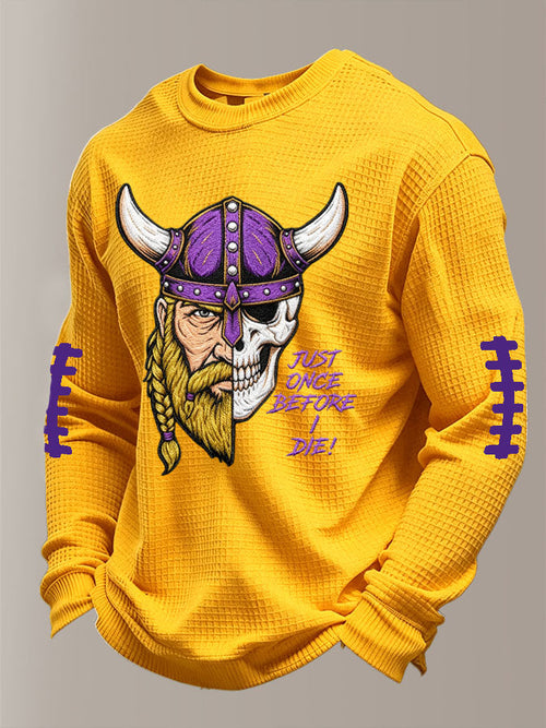 Men'S Football  Printed Waffle T-Shirt