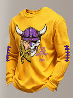 Men'S Football  Printed Waffle T-Shirt