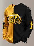 Men'S Football  Printed Waffle T-Shirt