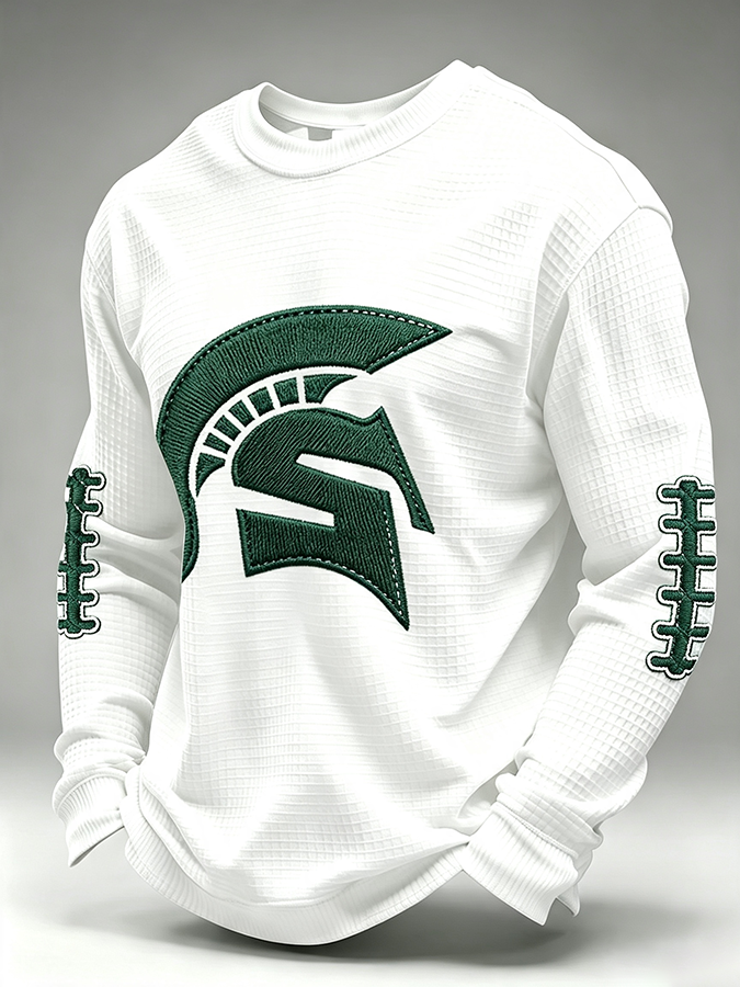 Men'S Retro Football Waffle T-Shirt