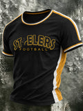 Men's Football Printed Short Sleeved T-Shirt