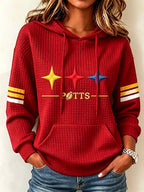 Women's Football Print Sweatshirt