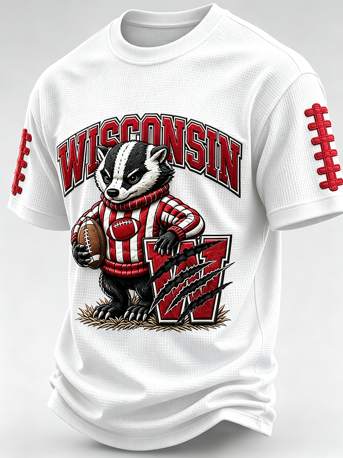 Men's Football Fan Waffle T-Shirt