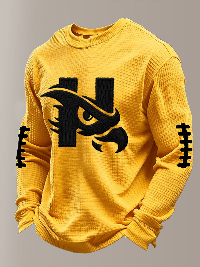Men'S Football  Printed Waffle T-Shirt