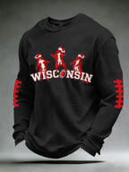 Men'S Football Printed Waffle T-Shirt