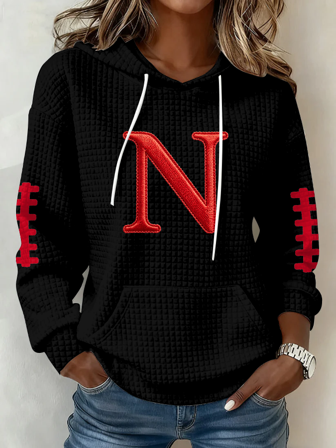 Women's Football Print Sweatshirt
