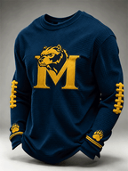 Men'S Rugby Printed Waffle T-Shirt