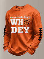 Men'S Football  Printed Waffle T-Shirt