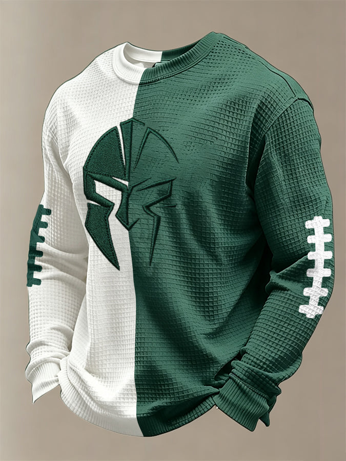 Men'S Football  Printed Waffle T-Shirt