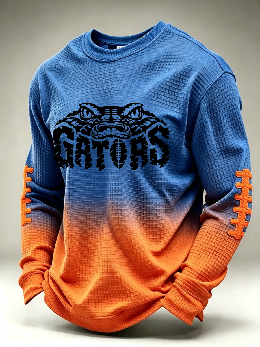 Men's Rugby Pattern Waffle T-shirt