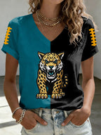 Women'S Football Print Short-Sleeve T-Shirt