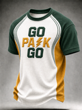 Men's Football Print Waffle T-Shirt