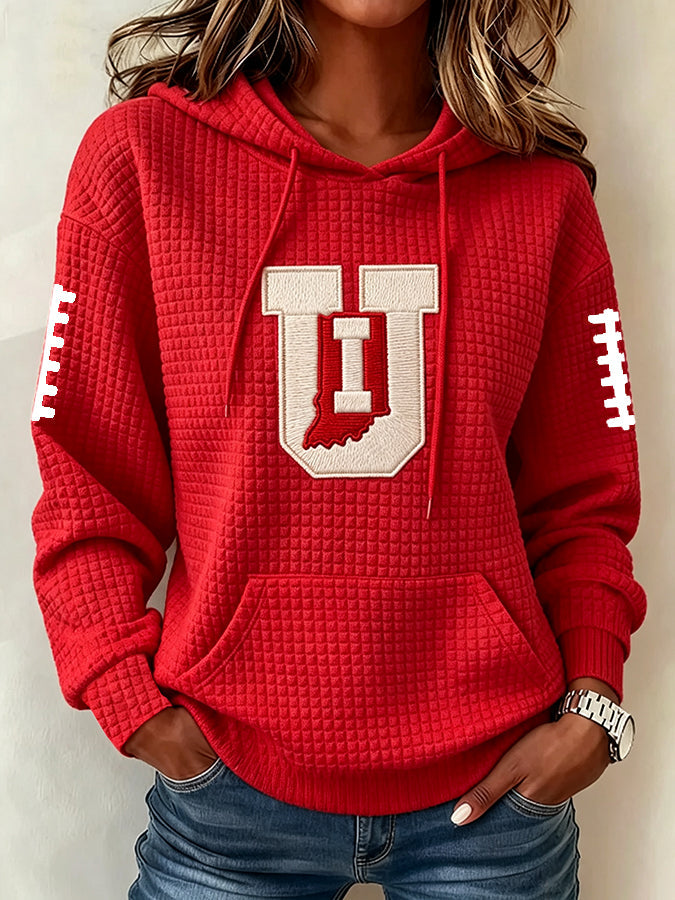 Women's Football Print Sweatshirt