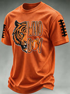 Men'S Football Print Waffle T-Shirt