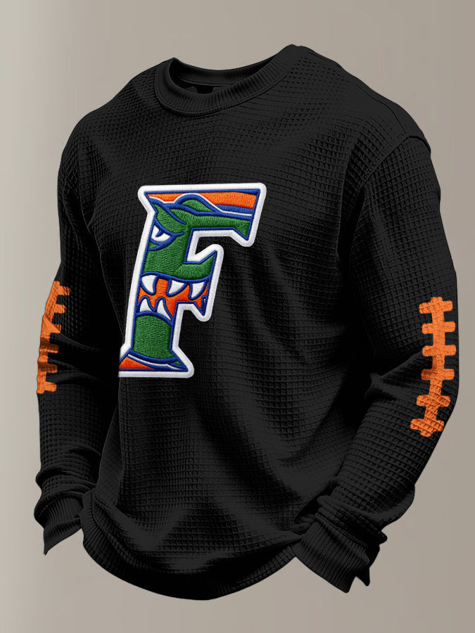 Men'S Football Printed Waffle T-Shirt