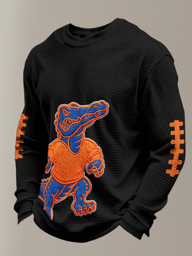 Men's Football Print Waffle T-shirt