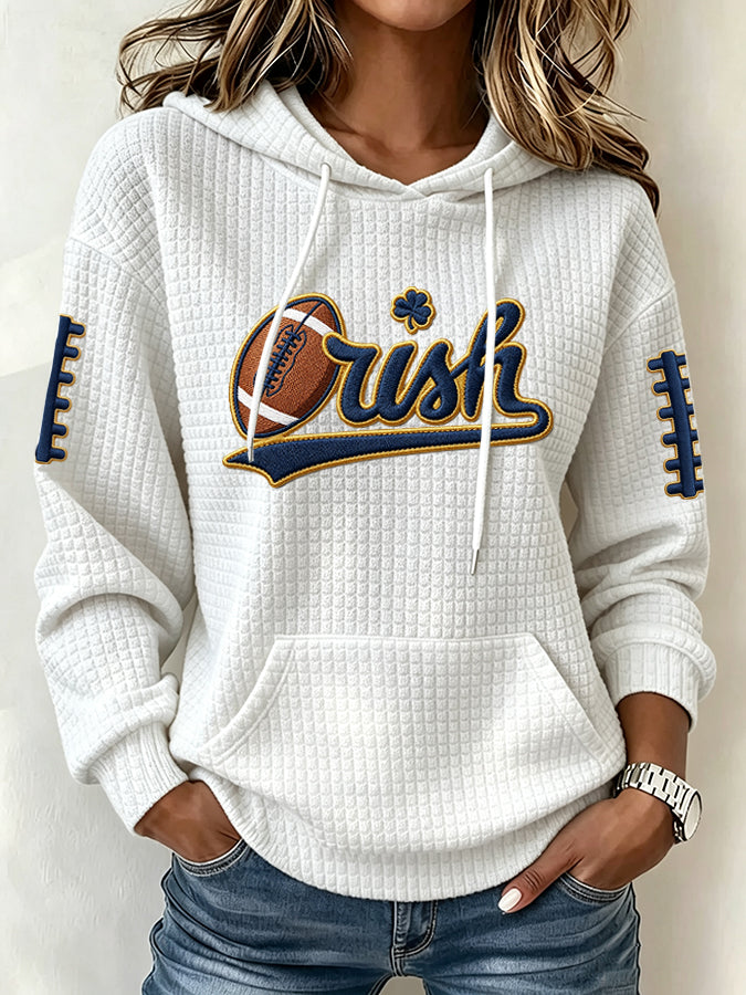Women's Football Print Sweatshirt