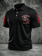 Men's Football Print Casual Printed T-shirt