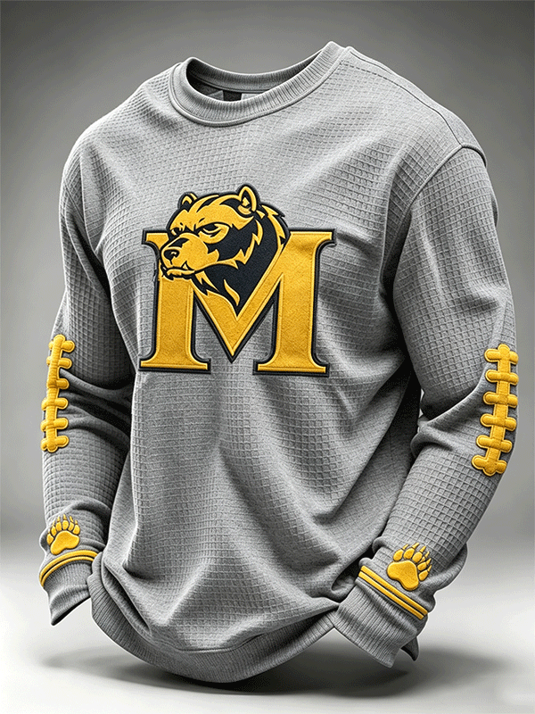 Men'S Rugby Printed Waffle T-Shirt