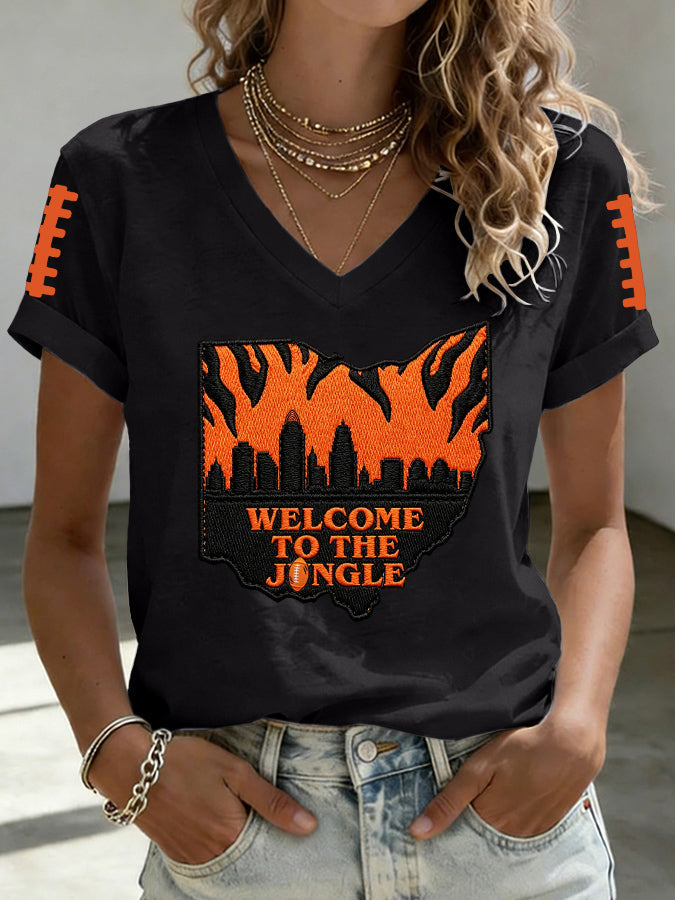 Women's Football Printed Casual Sweatshirt