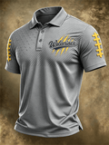 Men's Football Sports Casual Polo Shirt