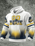 Men's Football Printed Casual Hoodie