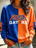 Women'S Retro Football Print Round Neck Sports Shirt