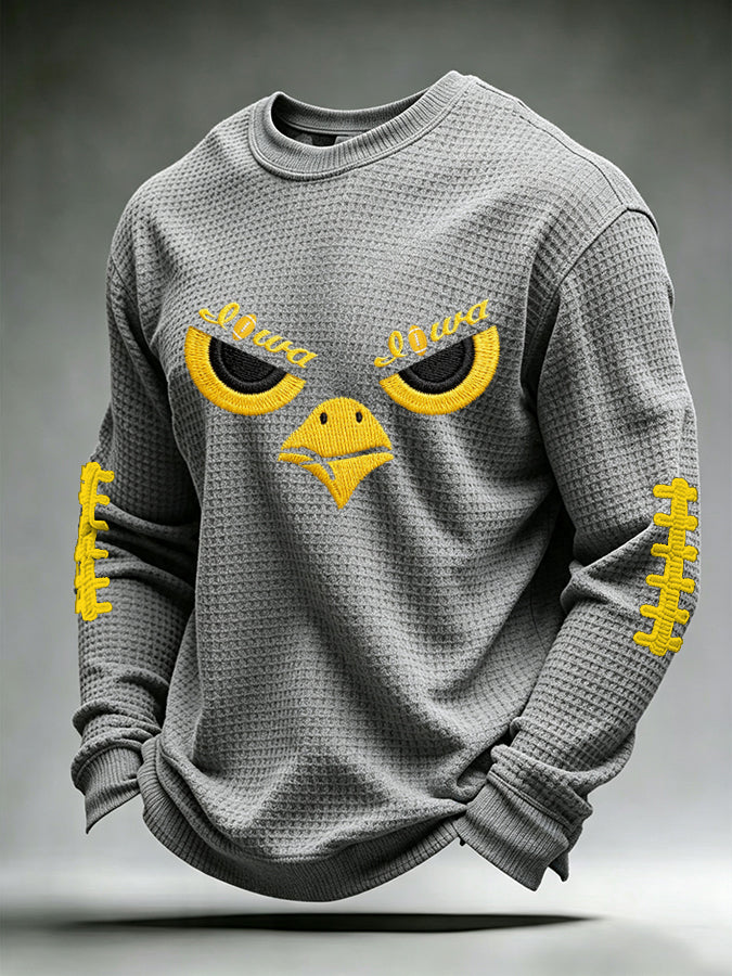 Men'S Football  Printed Waffle T-Shirt