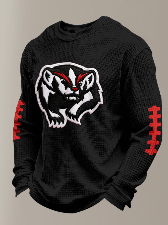 Men'S Football Printed Waffle T-Shirt