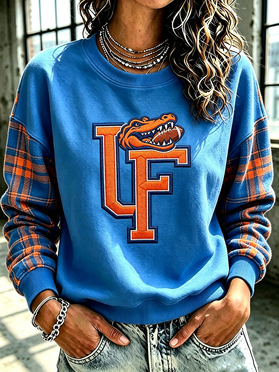 Women'S Retro Rugby Round Neck Sports Shirt