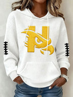 Women's Football Print Sweatshirt